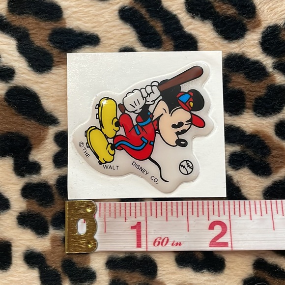 DISNEY Mickey Minnie Donald Duck Pluto Vintage Puffy Sticker Collectible 80s - Picture 9 of 17